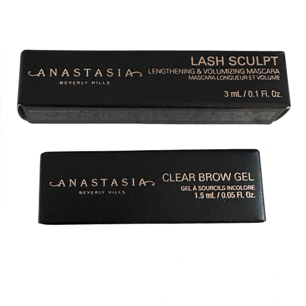 Anastasia Beverly Hills Lash Sculpt Mascara & Clear‎ Brow Gel Bundle NEW
